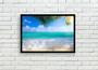 Imagem de Quadro Decorativo Natureza Paisagem Praia Mar Oceano Azul Com Moldura RC107