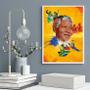 Imagem de Quadro Decorativo Nelson Mandela- Arte 33x24cm - com vidro