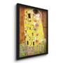 Imagem de Quadro Decorativo O Beijo Gustav Klimt 45x33 C/Vidro