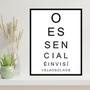 Imagem de Quadro Decorativo O Essencial É Invisível Aos Olhos 34x23cm