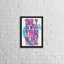 Imagem de Quadro Decorativo Only Do What Your Heart Tells You 34x23cm