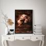 Imagem de Quadro Decorativo Padre Pio 45x34cm - Vidro e Moldura Preta