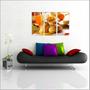 Imagem de Quadro Decorativo Pães Tortas Padarias Cafeterias Gourmet Com 3 peças Com Moldura