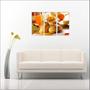 Imagem de Quadro Decorativo Pães Tortas Padarias Cafeterias Gourmet Com 3 peças Com Moldura