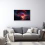 Imagem de Quadro Decorativo Paisagem Anoitecer com Árvore e Penhasco com 1 Tela 50x75 60x90 e 80x120 de Parede para Sala Quarto Hall