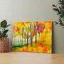 Imagem de Quadro Decorativo Paisagem Bosque de Cores Vibrantes