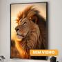 Imagem de Quadro Decorativo Paisagem e Leão Conjunto com 6 telas 20x30 30x30 e 30x40 de Parede para Sala Quarto Escritório