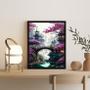 Imagem de Quadro Decorativo Paisagem Japão 33x24cm - Madeira Branca