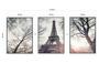 Imagem de Quadro Decorativo Paisagem Paris Torre Eiffel Folhagens
