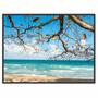 Imagem de Quadro Decorativo Paisagem Praia Azul 90x60 para Sala Quarto