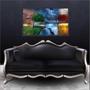 Imagem de Quadro Decorativo Paisagem Quatro Estações Do Ano Com Moldura 1 metro x 60 cm TT08