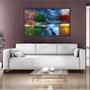 Imagem de Quadro Decorativo Paisagem Quatro Estações Do Ano Com Moldura 1 metro x 60 cm TT08