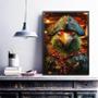 Imagem de Quadro Decorativo Papagaio De Pirata 33X24Cm - Com Vidro