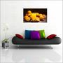 Imagem de Quadro Decorativo Para Cozinhas Frutas Suco Laranja Gourmet Mercados Decorações Moldura Branca Q01