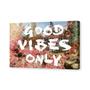 Imagem de Quadro decorativo para escritório sala motivacional good vibes only 30x50cm