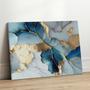Imagem de Quadro Decorativo para Quarto Sala Abstrato Azul Mármore  Grande Escritório Hall Cozinha Corredor 