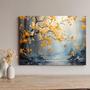 Imagem de Quadro Decorativo para Quarto Sala Arte Folhas Amarela  Grande Escritório Hall Cozinha Corredor 