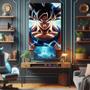 Imagem de Quadro Decorativo para Sala Quarto Escritório Goku 90x60