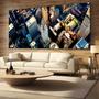 Imagem de Quadro Decorativo para Sala Quarto Hall Cidade NY Por cima Nova York Predios Horizontal Grande Decoração Parede Tela