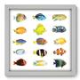 Imagem de Quadro Decorativo - Peixes - 33cm x 33cm - 133qdsb