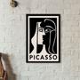 Imagem de Quadro Decorativo Picasso - Preto No Branco 24x18cm - com vidro