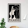 Imagem de Quadro Decorativo Picasso - Preto No Branco 24X18Cm