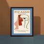 Imagem de Quadro Decorativo Poster Obra Picasso 33x24cm - com vidro