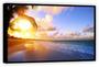 Imagem de Quadro Decorativo Praia Mar Sol Paisagem Natureza Salas Tela Canvas Premium Grande