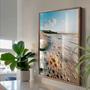 Imagem de Quadro Decorativo Praia Maré de Luz 55x40 Com Moldura