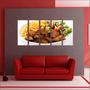 Imagem de Quadro Decorativo Prato Gourmet Food Batata Frita 5 Peças GG4