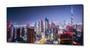 Imagem de Quadro Decorativo Prédios Cidade Dubai Vista Noturna em Tecido Canvas 130x60