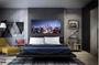 Imagem de Quadro Decorativo Prédios Cidade Dubai Vista Noturna em Tecido Canvas 130x60