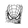 Imagem de Quadro Decorativo Preto Mdf Homem Aranha 40X20Cm