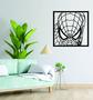 Imagem de Quadro Decorativo Preto Mdf Homem Aranha 40X20Cm