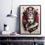 Imagem de Quadro Decorativo Rainha De Copas 45x34cm - com vidro