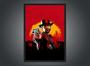 Imagem de Quadro Decorativo Red Dead Redemption Games Jogos Geek Decorações Com Moldura G01