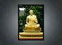 Imagem de Quadro Decorativo Religioso Budismo Estátua De Monge Dourada Com Moldura RC059