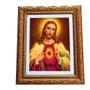 Imagem de Quadro Decorativo Religioso Coração de Jesus A4 Luxo Premium