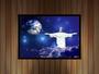 Imagem de Quadro Decorativo Religioso Cristo Redentor Paisagem Com Moldura RC076