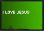 Imagem de Quadro Decorativo Religioso Frase I Love Jesus Com Moldura RC020