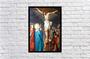 Imagem de Quadro Decorativo Religioso Jesus Cristo Crucificado Catolicismo Com Moldura RC077