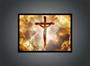 Imagem de Quadro Decorativo Religioso Jesus Cristo Crucificado Com Moldura RC068