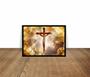 Imagem de Quadro Decorativo Religioso Jesus Cristo Crucificado Com Moldura RC068