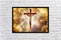 Imagem de Quadro Decorativo Religioso Jesus Cristo Crucificado Com Moldura RC068