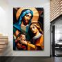 Imagem de Quadro Decorativo Religioso Sagrada Familia - 90x60 cm