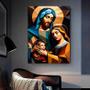 Imagem de Quadro Decorativo Religioso Sagrada Familia - 90x60 cm
