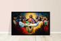 Imagem de Quadro Decorativo Religiosos A Santa Ceia Jesus Cristo Bíblia Católico Com Moldura RC018