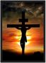 Imagem de Quadro Decorativo Religiosos Jesus Cruz Decorações Com Moldura G002