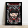 Imagem de Quadro Decorativo Rock MDF 320x28,5 BabyMetal Tudo em Caixa