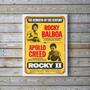 Imagem de Quadro Decorativo Rocky Balboa II 24x18cm - Madeira Branca